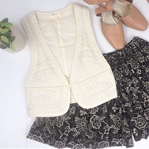 Isabel Marant Etoile Beige Black Printed Shorts 38